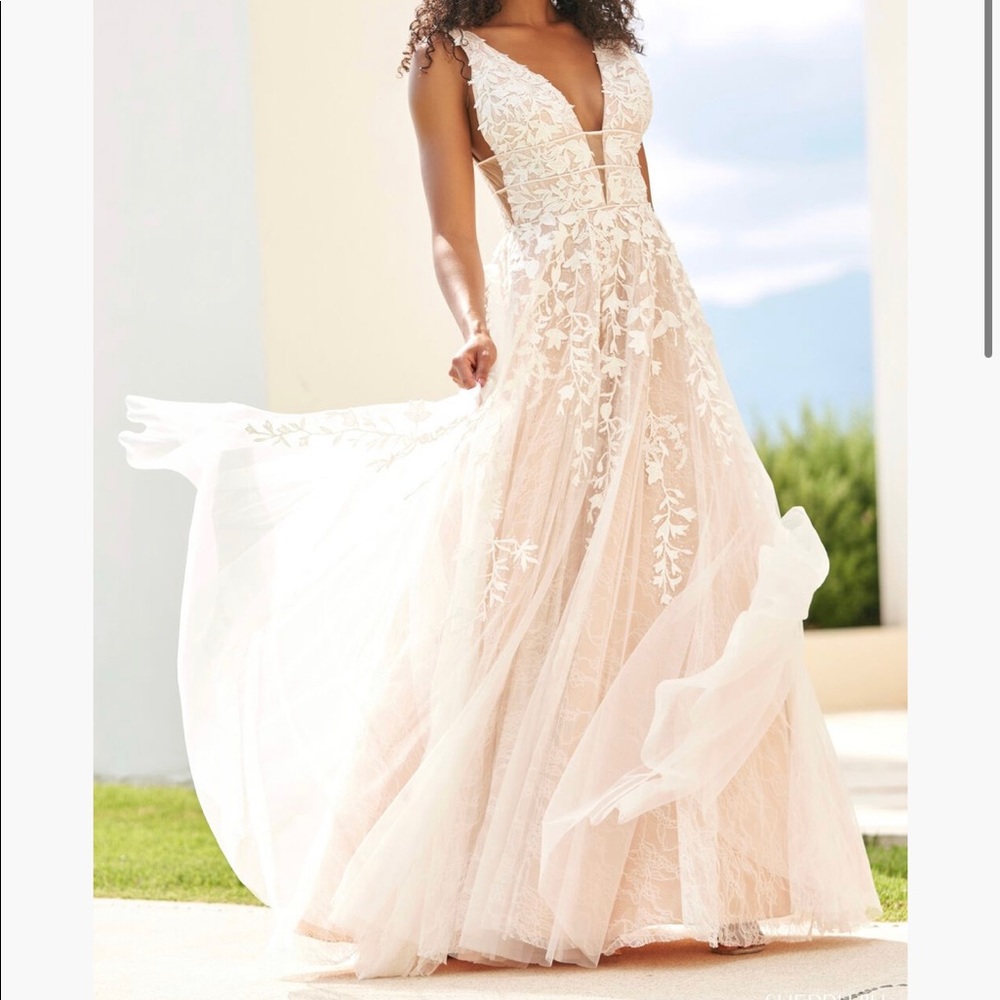 Sherri Hill Gown Style 54862, Periwinkle, Size 18